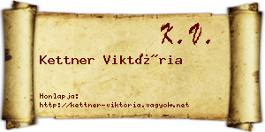 Kettner Viktória névjegykártya